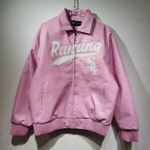 SC Running Baseball Jacket Pink