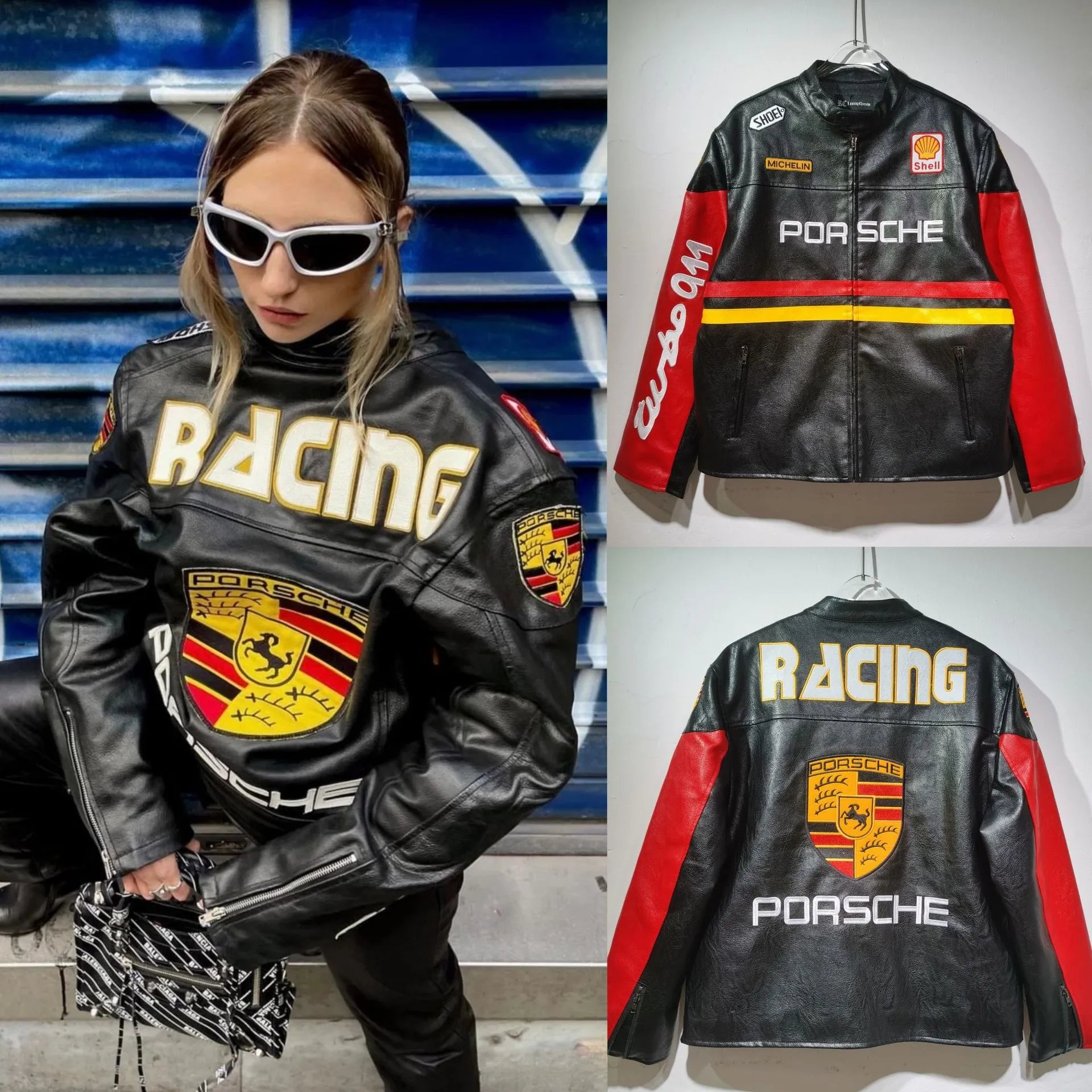 Porsche Racing-Style Jacket Black