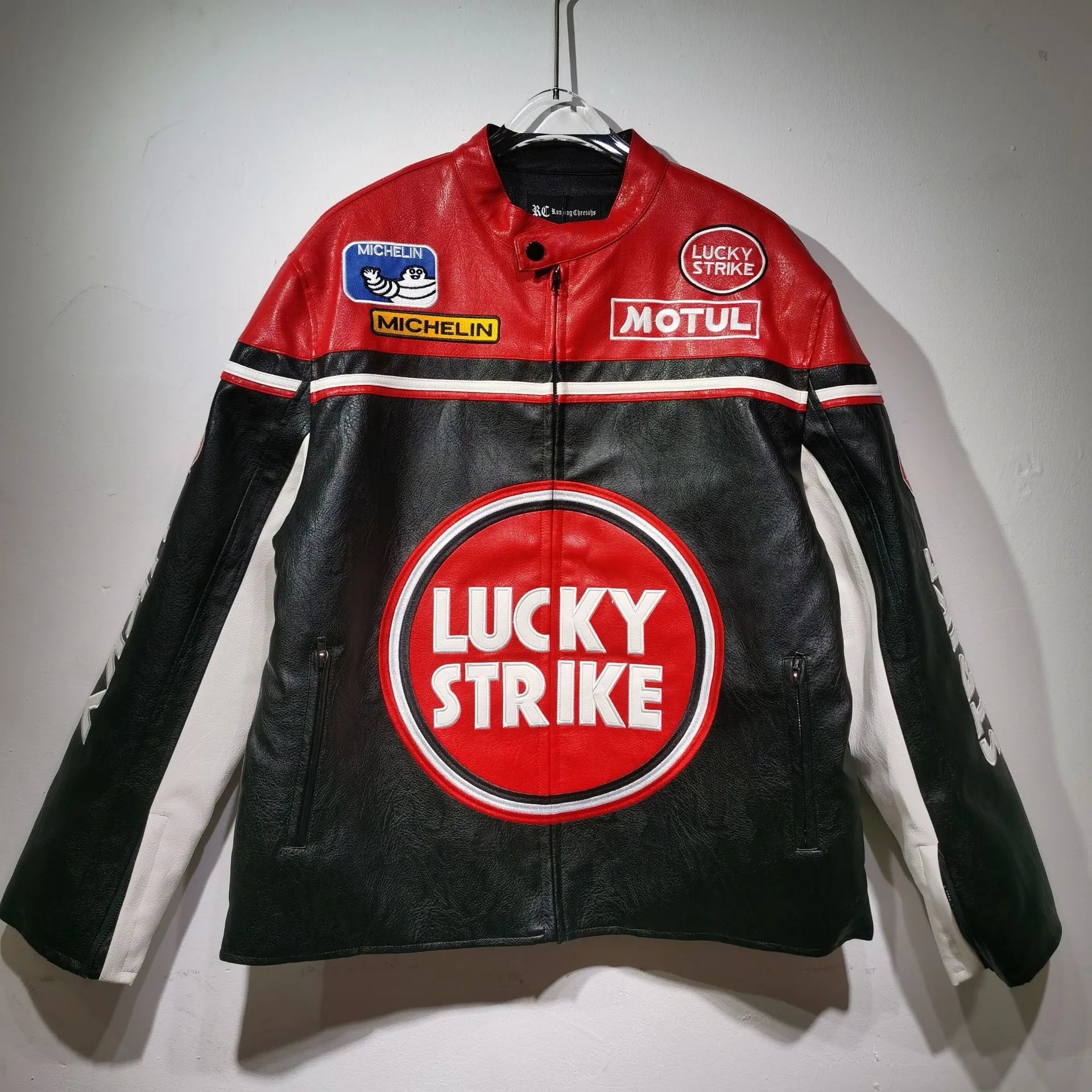 KC Racing Collaboration Motorcycle Jacket Black/Red