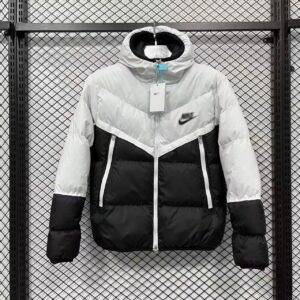 Nike Sports-Style Down Jacket Black/White