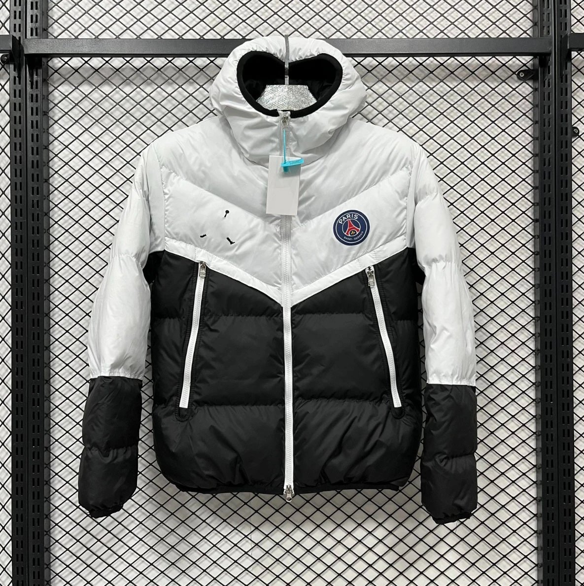 PSG Sports Style Down Jacket Black/White