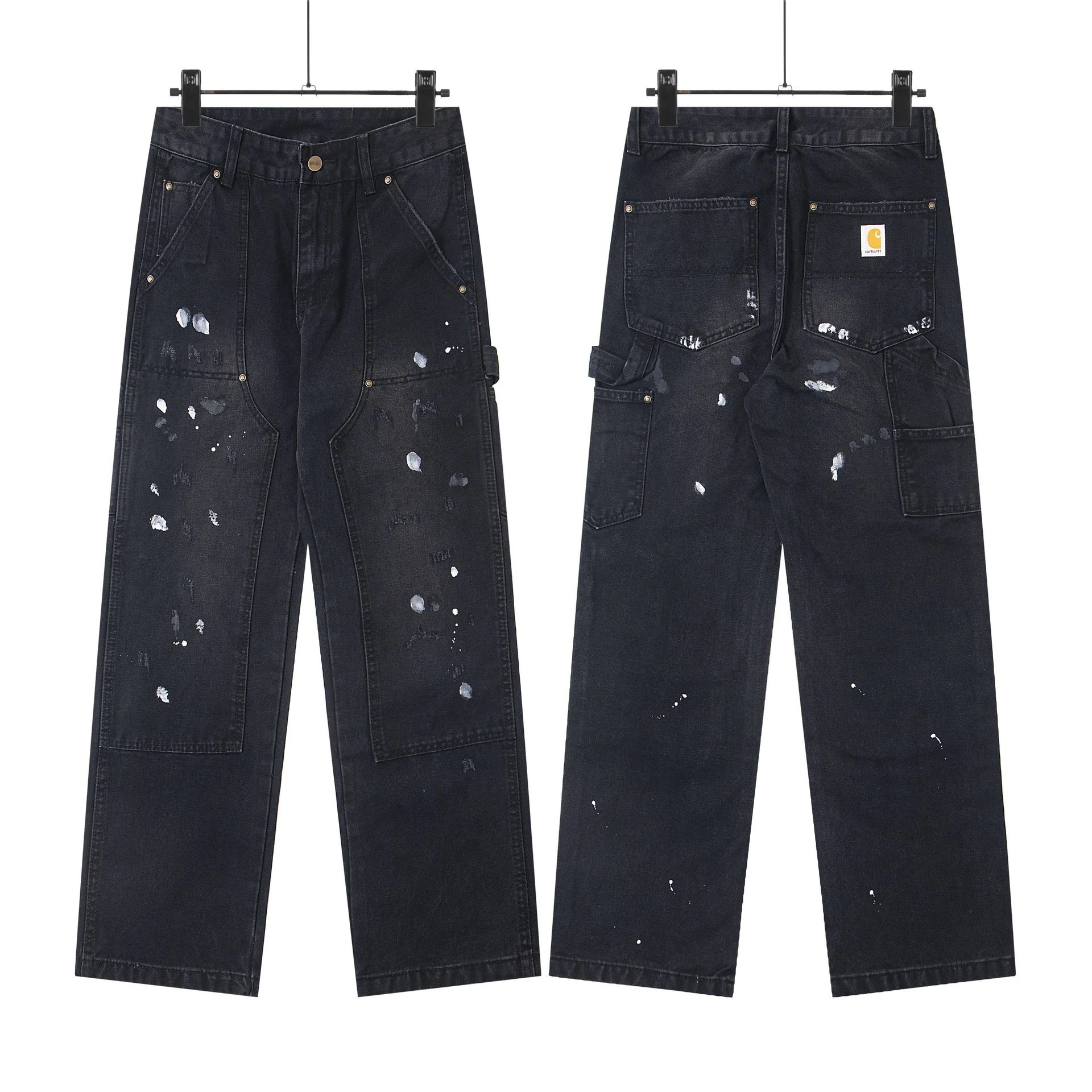 Carhartt Splatter Workwear Pants Black