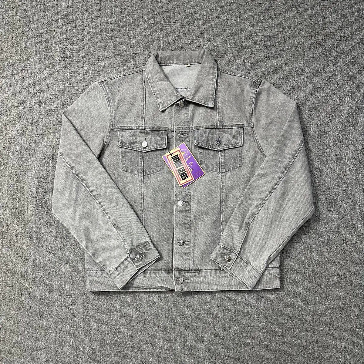 Corteiz Classic Denim Jacket Gray