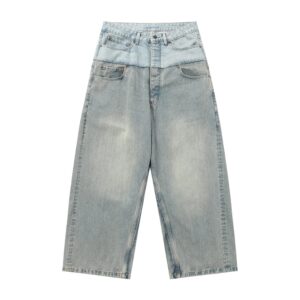 Balenciaga Wide-Leg Jeans in Light Blue