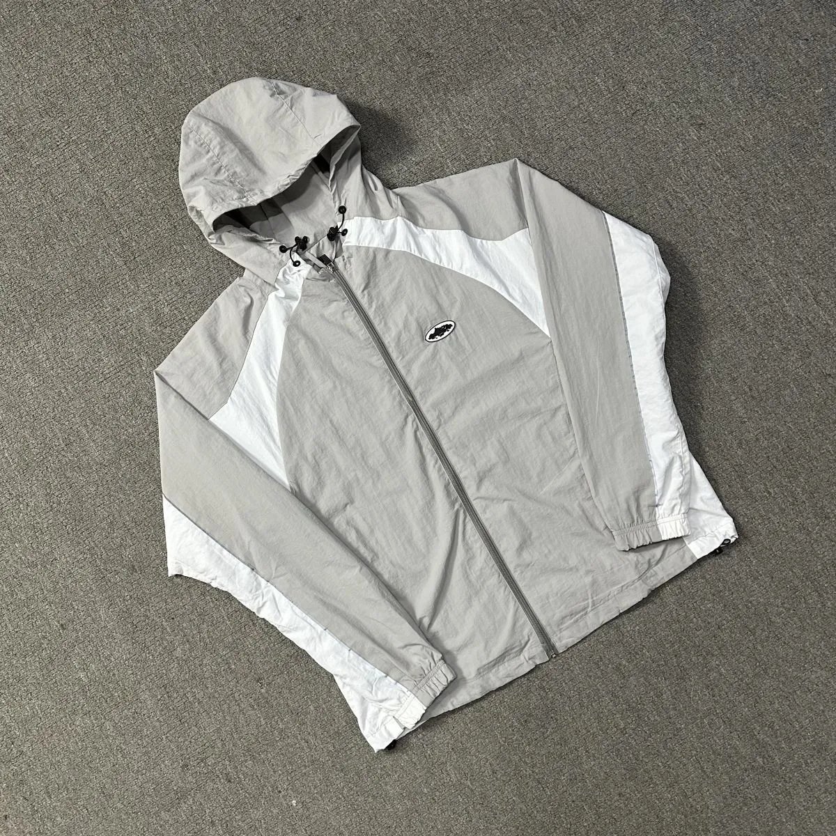 Corteiz Streetwear Coat Gray/White