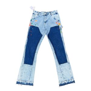 Gallery Graffiti Patchwork Jeans Blue