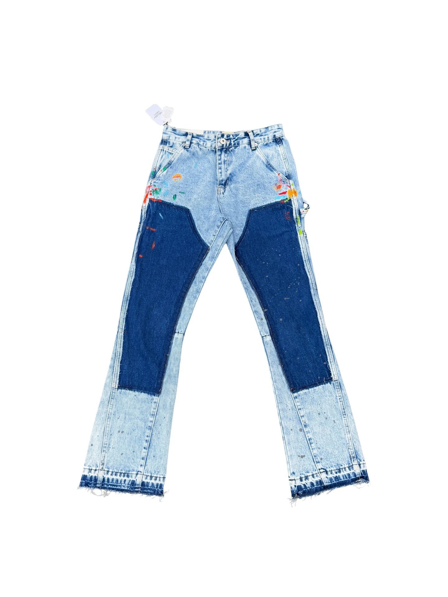 Gallery Graffiti Patchwork Jeans Blue