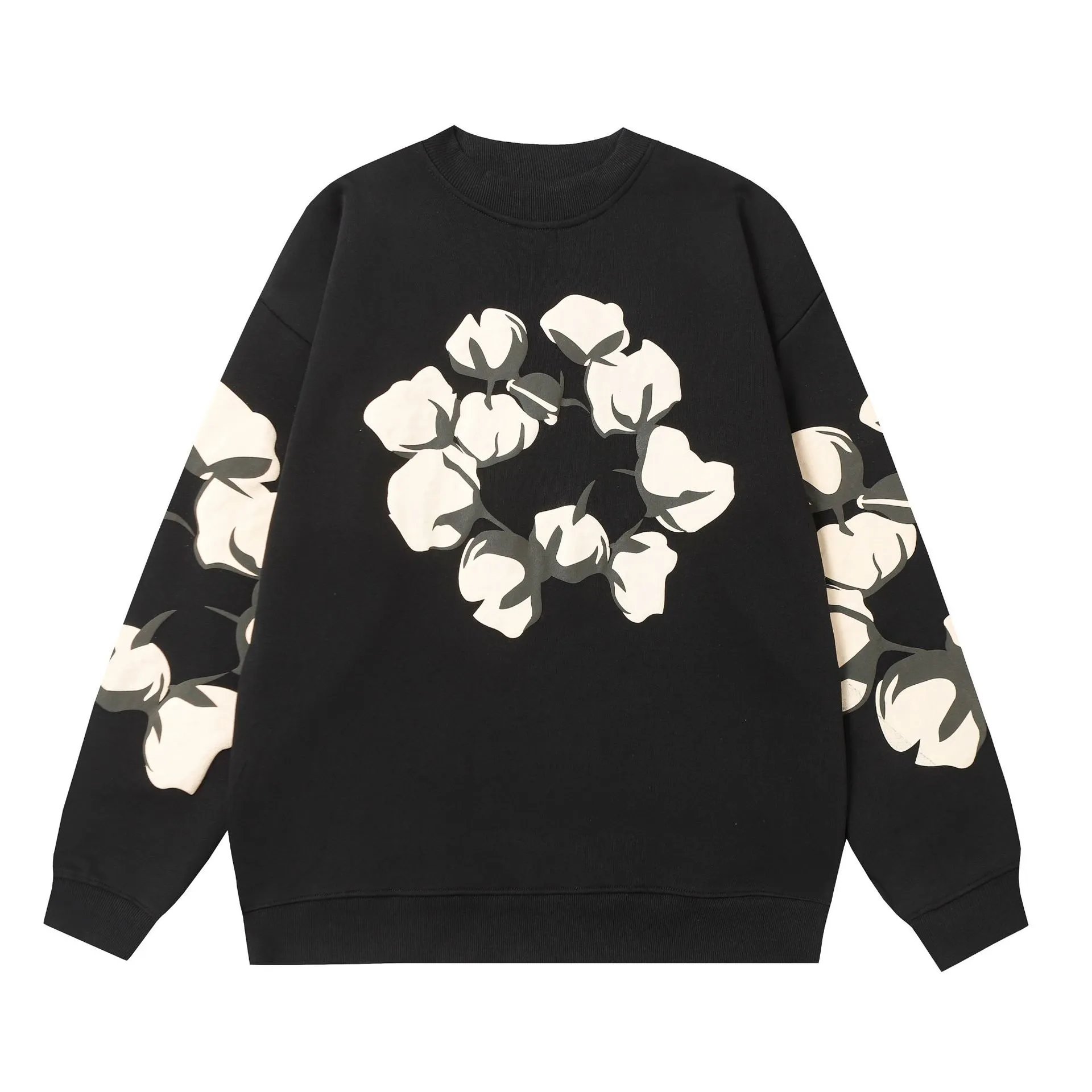 Denim Tears Cotton Print Sweatshirt Black