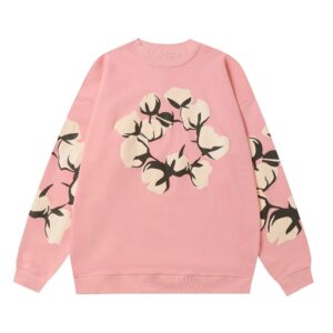 Denim Tears Print Sweatshirt Pink