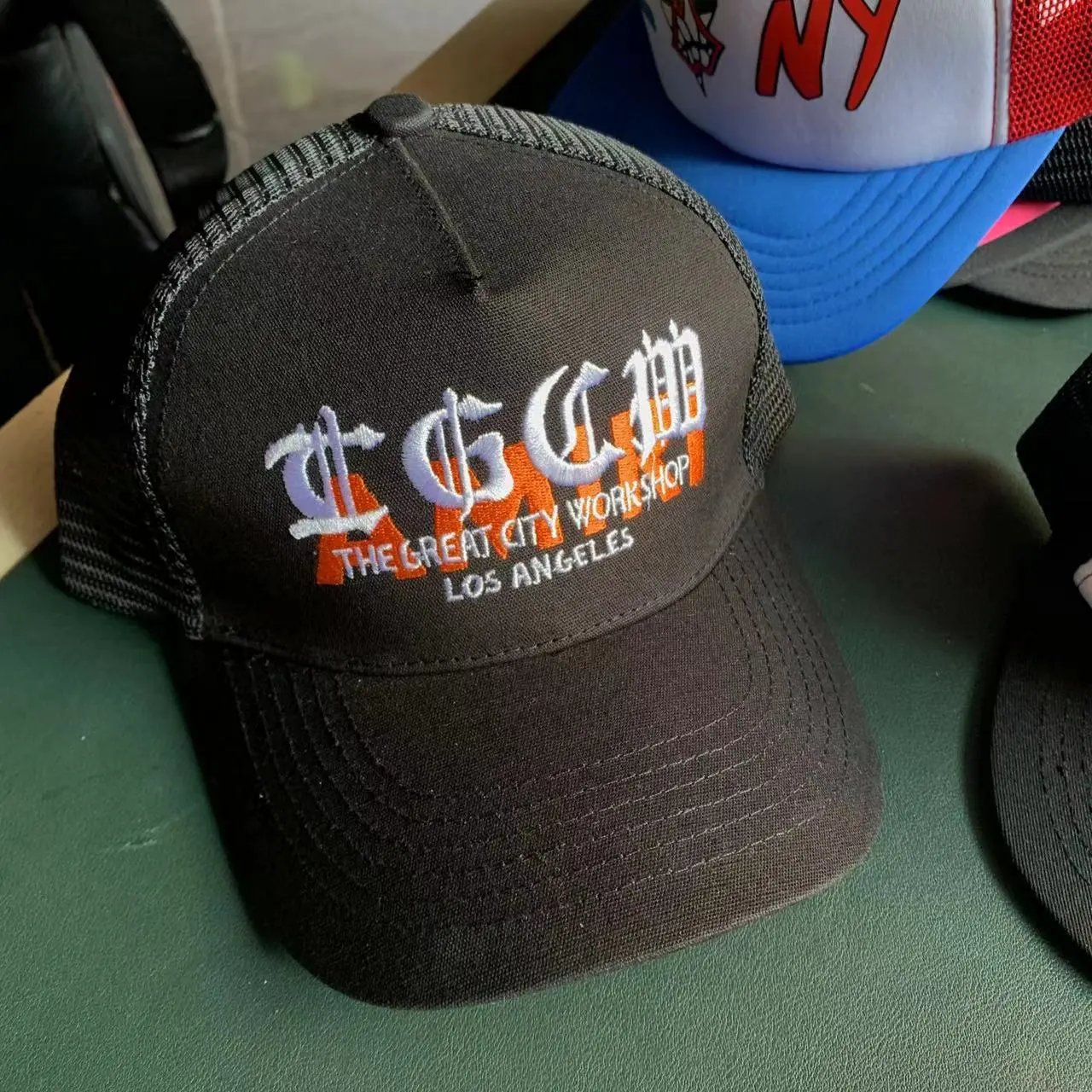 Chrome Hearts Street Style Black Trucker Cap