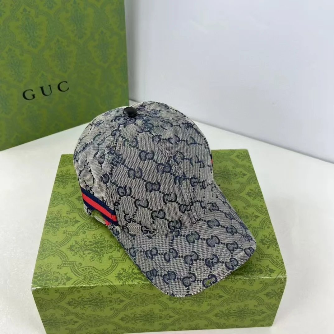 Gucci Vintage Floral Baseball Cap Gray