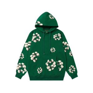 Denim Tears Print Hoodie Green