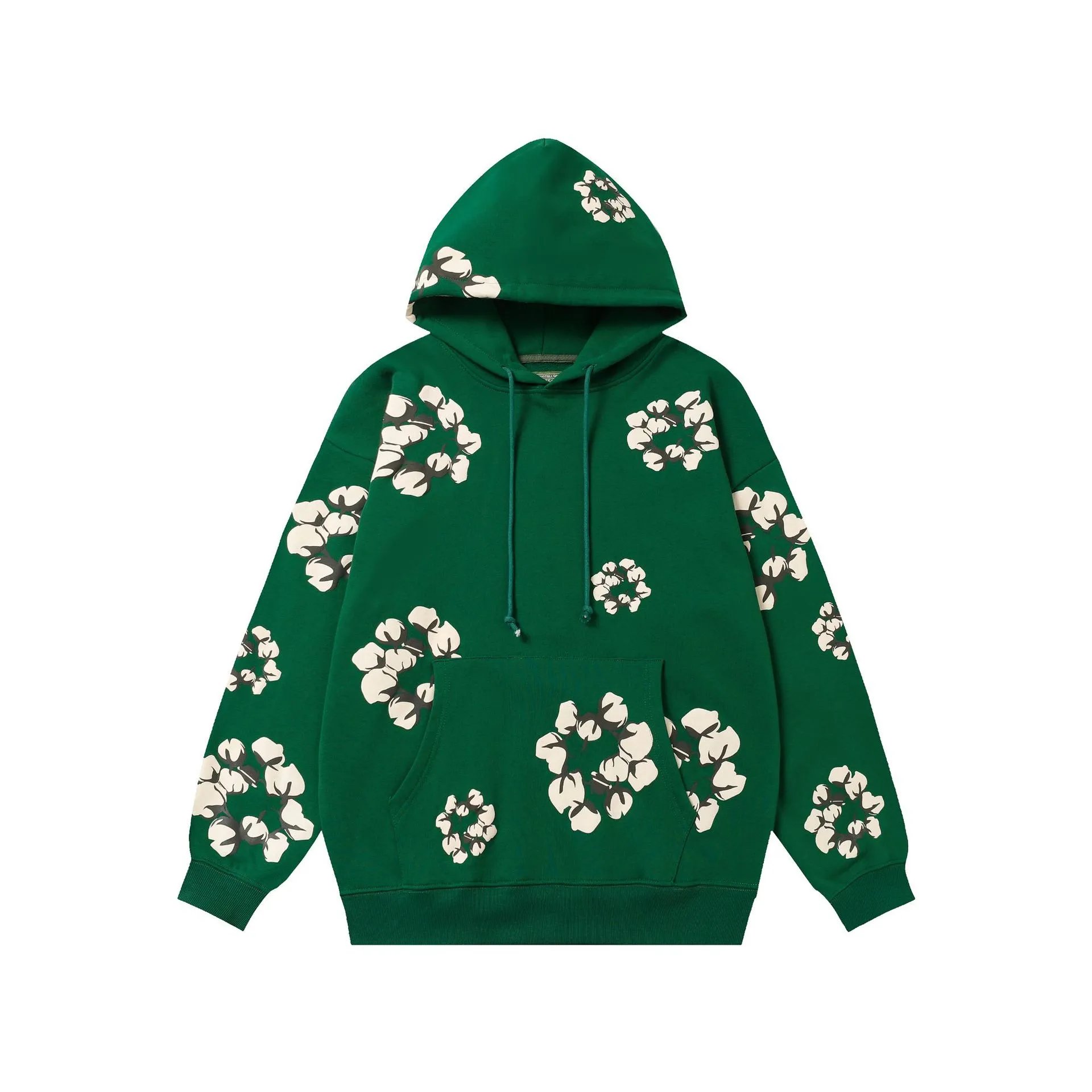 Denim Tears Print Hoodie Green