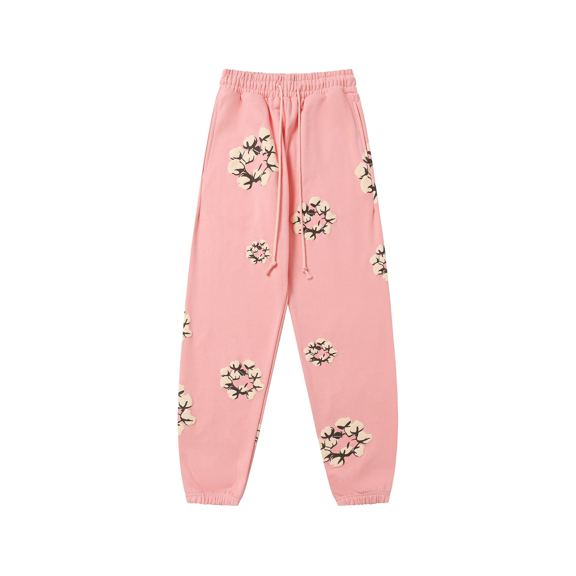 Denim Tears Cotton Hooded Pants Pink