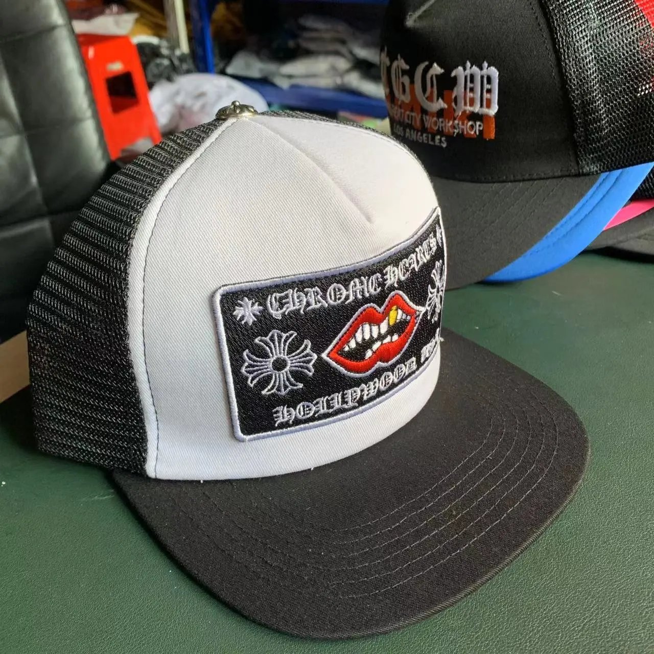 Chrome Hearts Street Trucker Cap Black & White