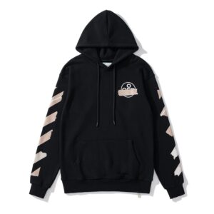 Off-White High-Street Striped Sweatshirt Black