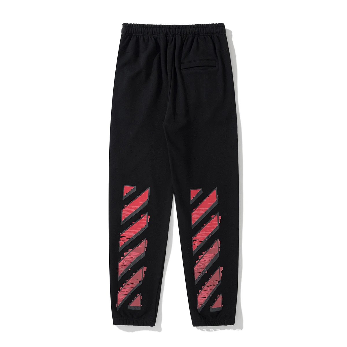 Off-White High-Street Striped Cuffed Pants Black