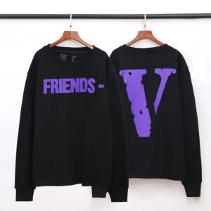 VLONE Friends American Streetwear Hoodie Black