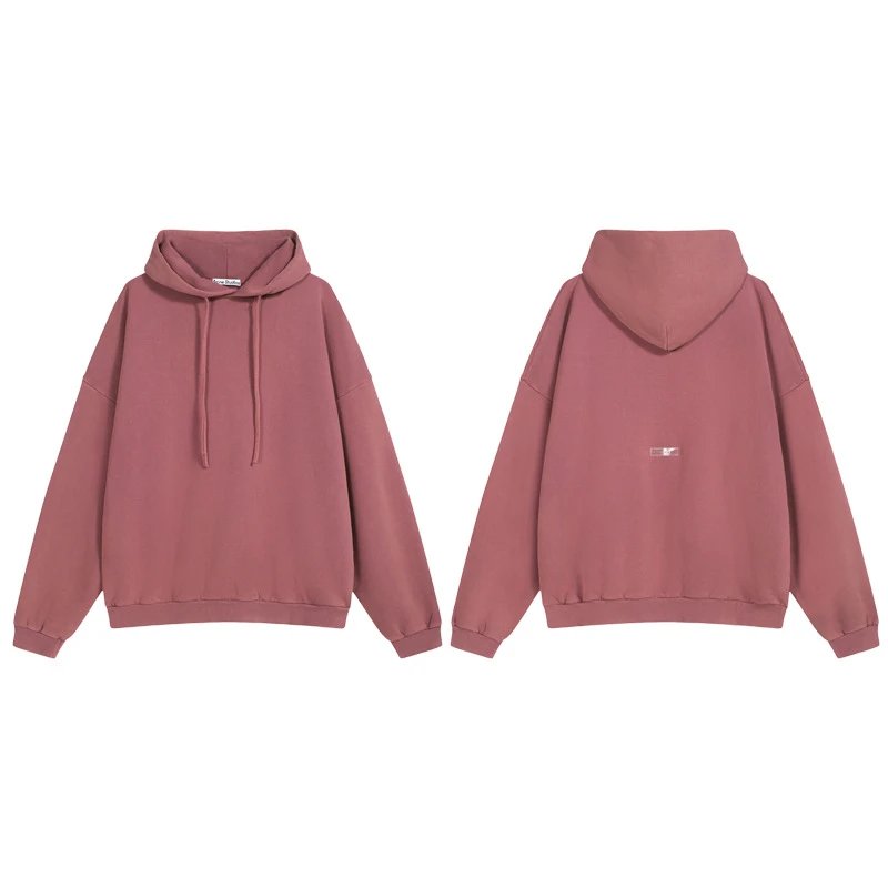 Acne Minimalist Oversized Hoodie Bean Sand Pink