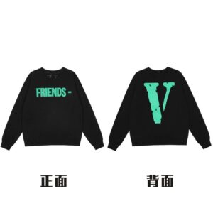 Vlone Friends Streetwear Hoodie Black
