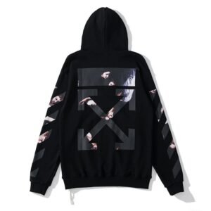 Off-White Arrow Artistic High-Street Hoodie Black