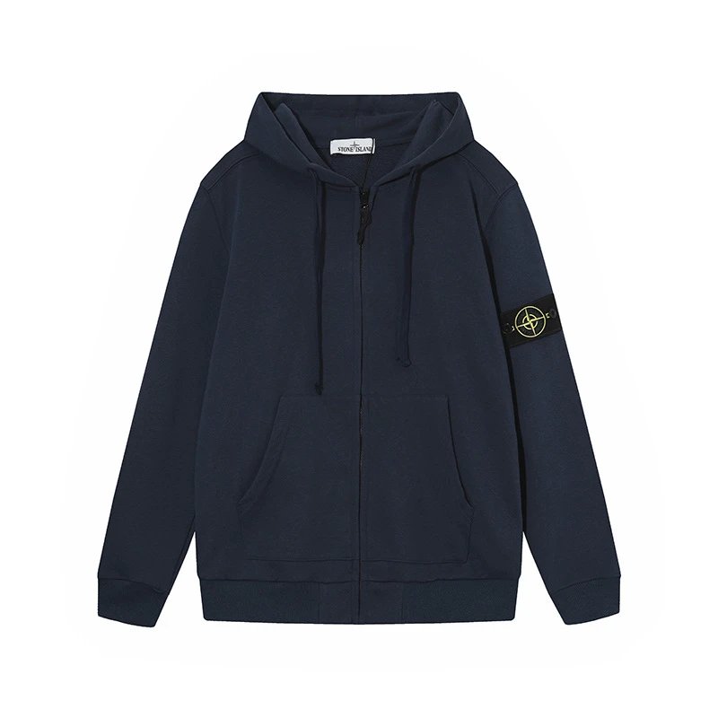 Stone Island High-Street Hoodie in Navy