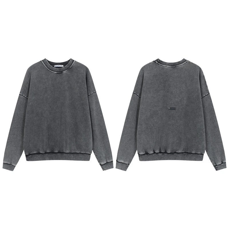 Acne Studios Minimalist Washed Gray Sweatshirt