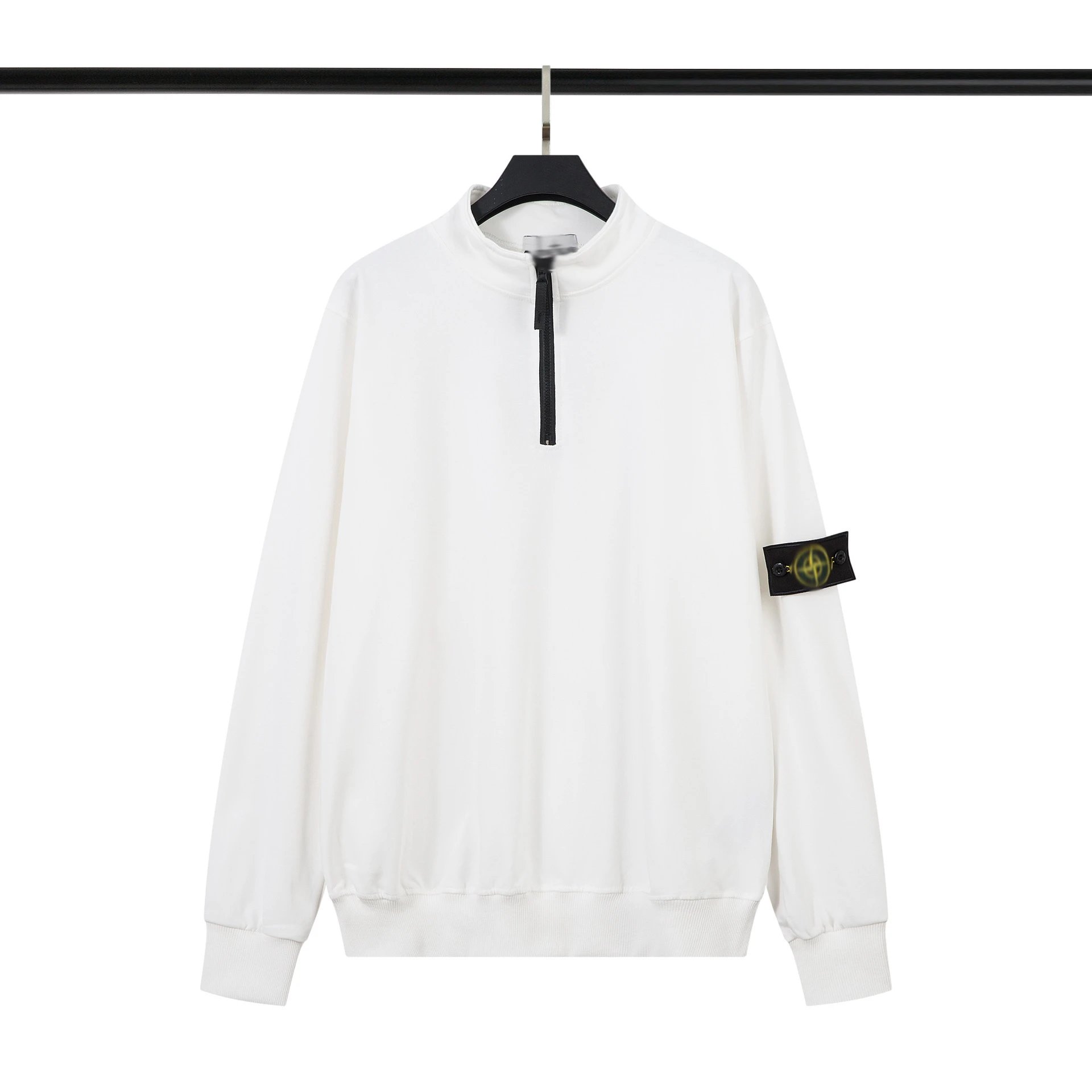 Stone Island Half-Zip Sweatshirt White