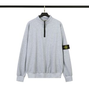 Stone Island Workwear Half-Zip Sweatshirt Gray