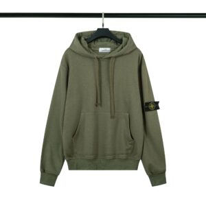 Stone Island Workwear Hoodie in Army Green