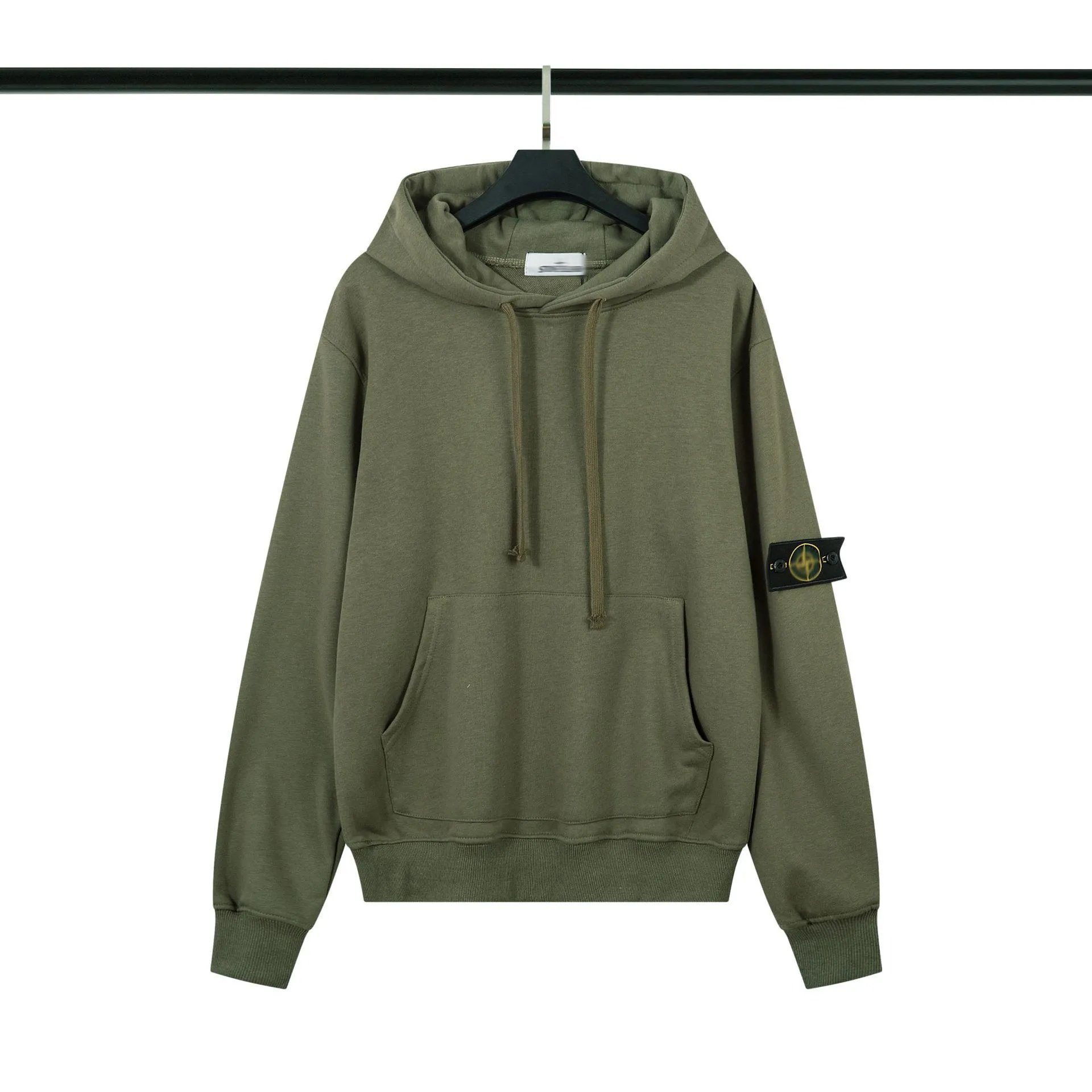 Stone Island Workwear Hoodie in Army Green