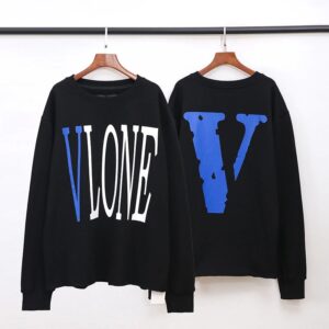 VLONE American Streetwear Hoodie Black