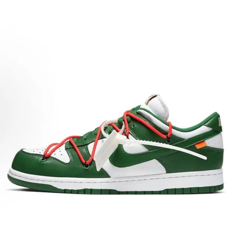 Nike Dunk Low Deconstructed Style Green & White