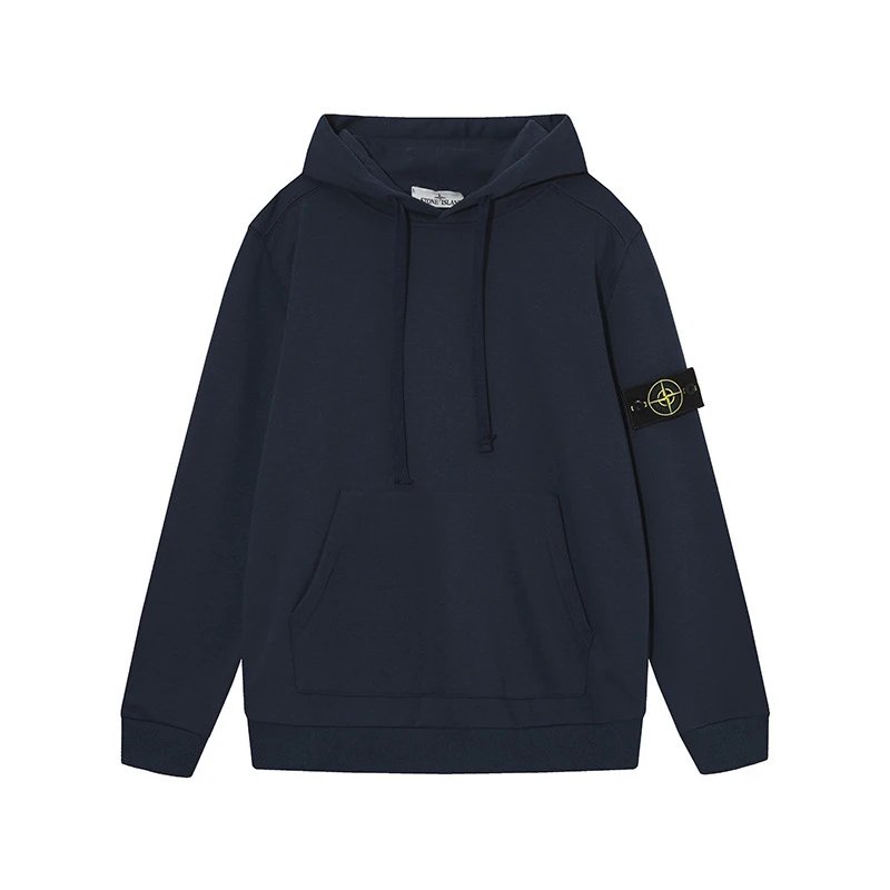 Stone Island Classic Street Hoodie Navy Blue