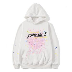 sp5der Streetwear Printed Hoodie White