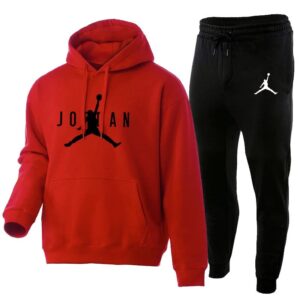 Jordan Streetwear Sportswear Set Red & Black
