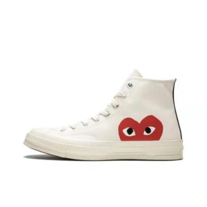 CDG PLAY PLAY High-Top Sneakers White