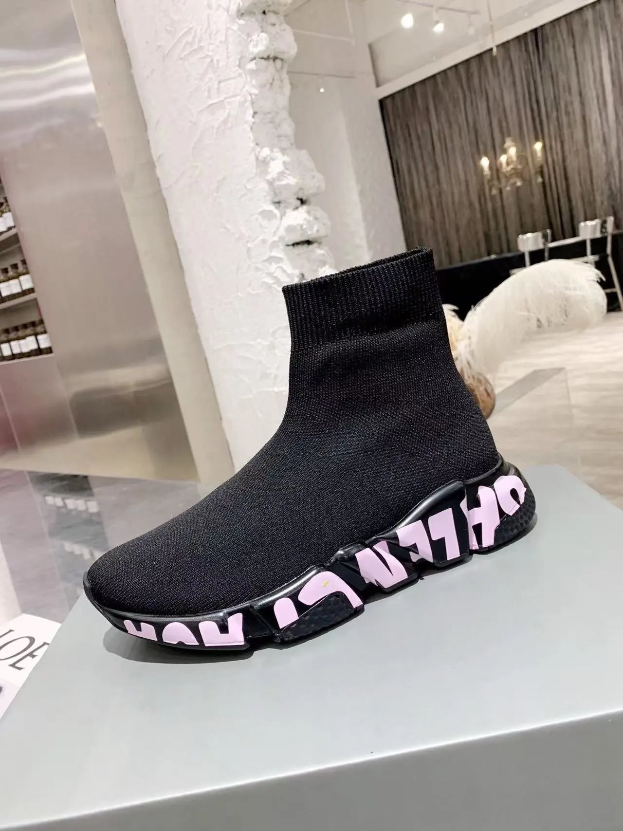 Balenciaga Trend Sock Boots Black