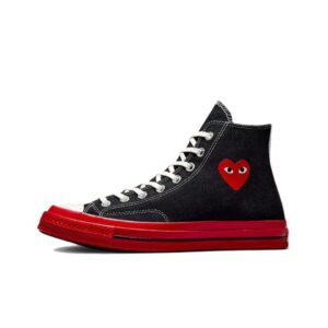 CDG PLAY Casual Style High-Top Sneakers Black