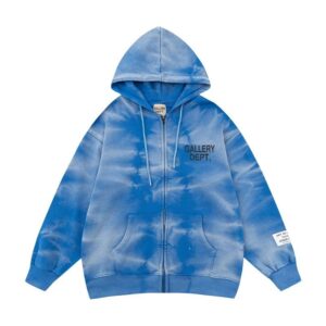 Gallery High-Street Tie-Dye Hoodie - Blue