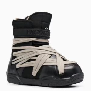 Moncler Lace-Up Boots Black