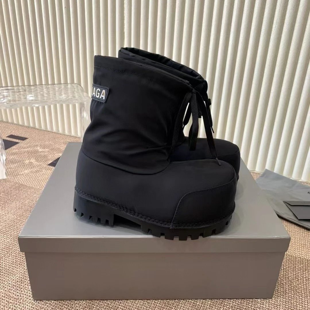 Balenciaga Work Boots Black