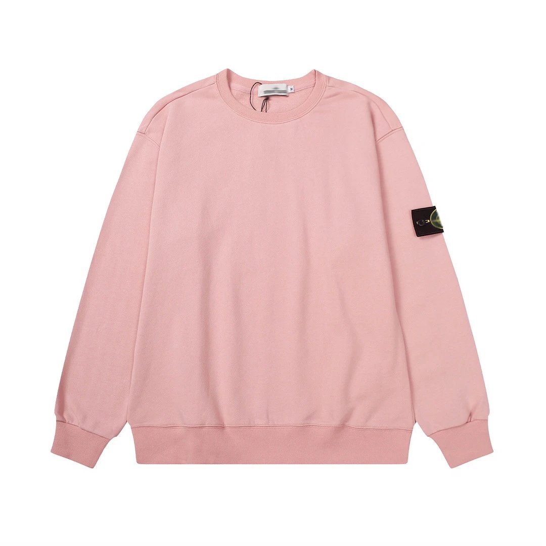 Stone Island Classic Casual Sweatshirt Pink