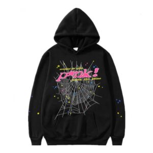 sp5der Spider Web Streetwear Hoodie Black