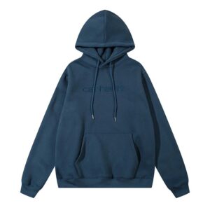 Carhartt Streetwear High-Street Embroidered Hoodie - Navy