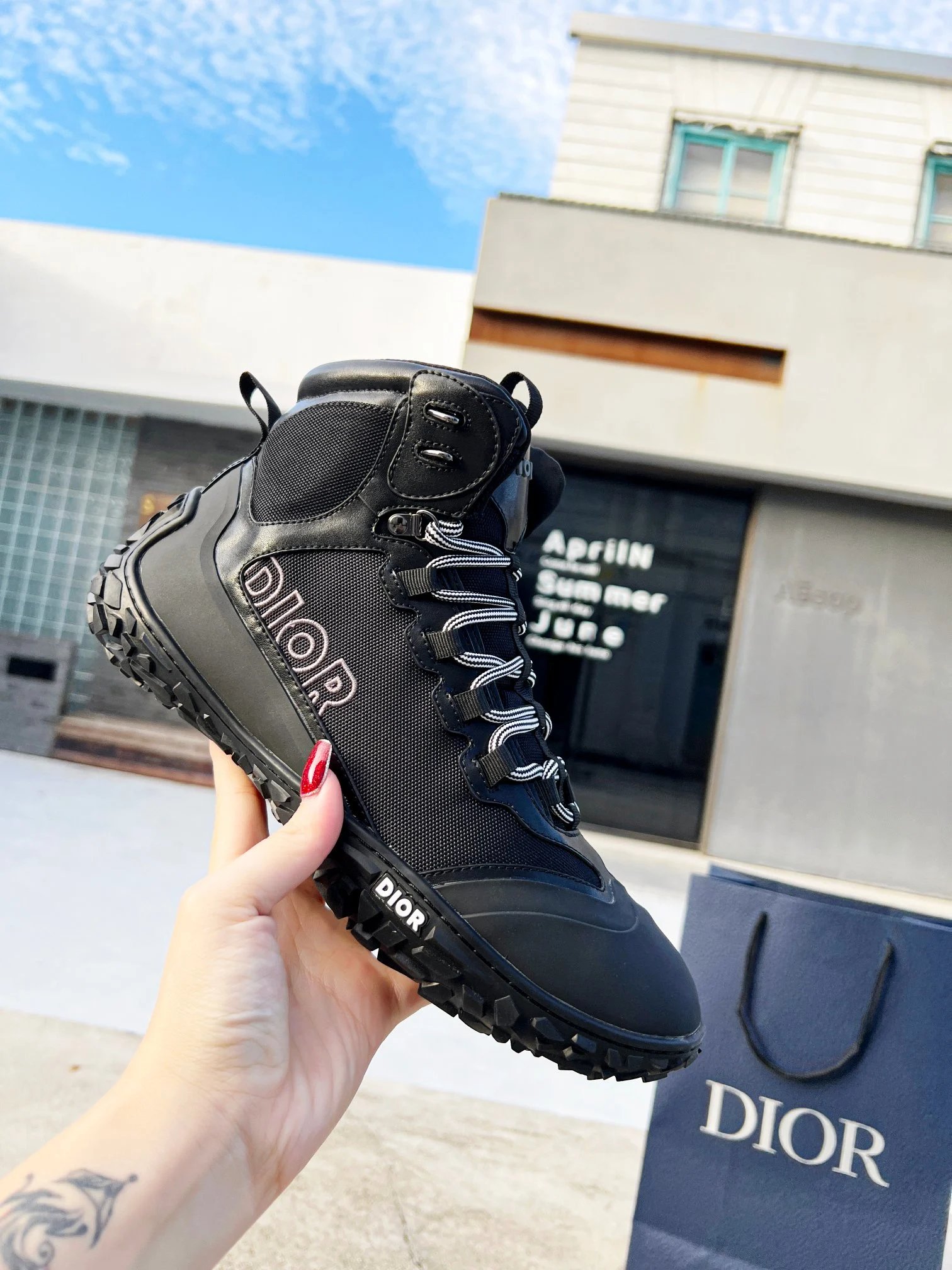 Dior Outdoor Boots Functional Style Black