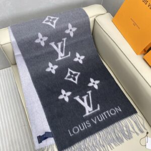 LV Monogram Classic Scarf Gray