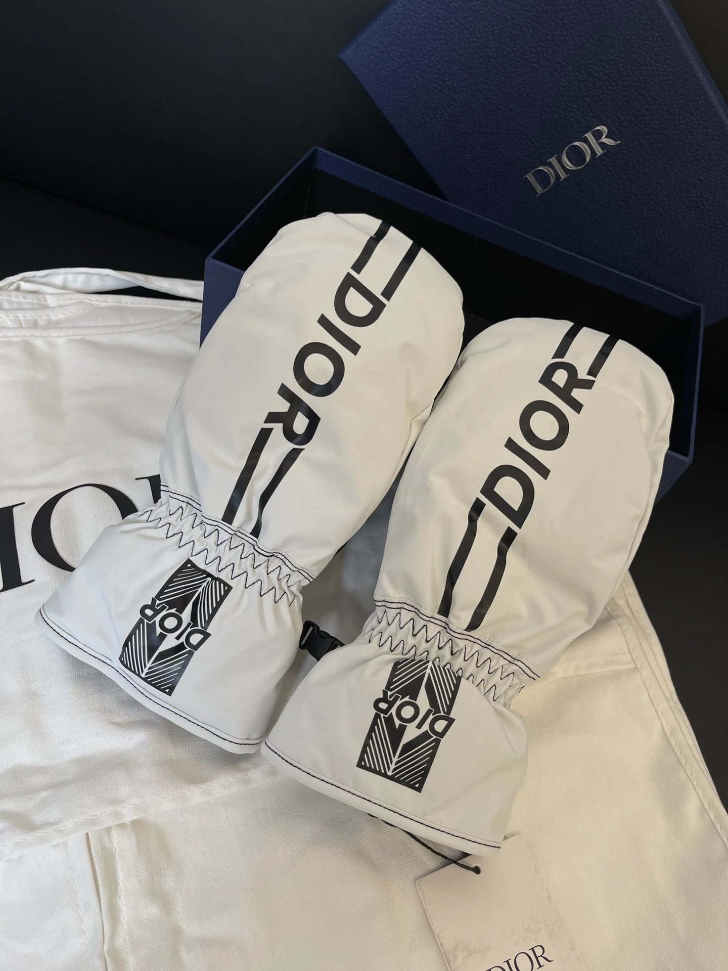 Dior Fashion Gloves White