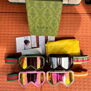 GUCCI Ski Goggles Sporty Style Green