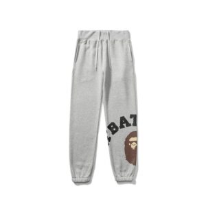 Bape Printed Logo Pants Black